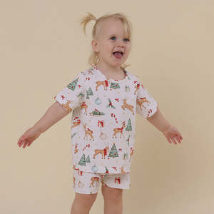 Prancer & Friends Organic Kids Pj Set