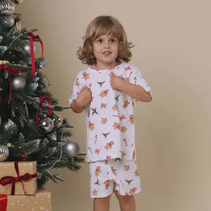 Gingerbread Organic Kids Pj Set