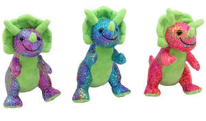 Soft Toys: Triceratops Dinosaur 26cm