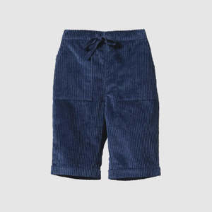 Pants: Teddy Cord Pants - Navy