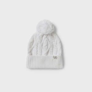 White Organic Baby Knit Beanie