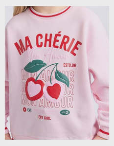 Knitwear Sweatshirts: Cherry Hearts Crew