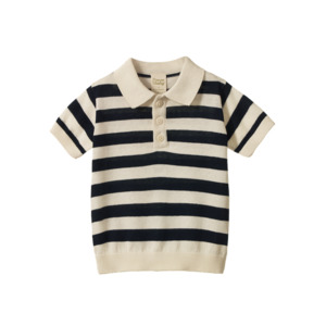 Stevie Polo - Navy Bold Stripe