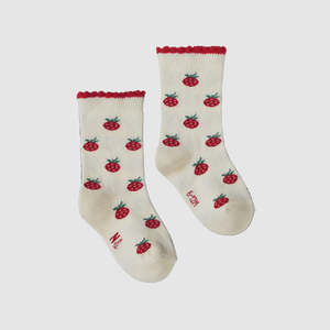 Clothing: Organic Cotton Socks - Raspberries