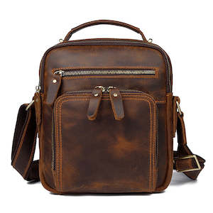 Messenger Bag: Men’s Genuine Leather Crossbody Bag, Messenger Bag TC2063 | TOUCHANDCATCH NZ
