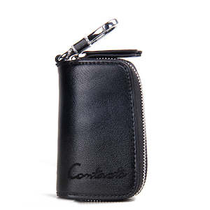 Mens Wallets: Genuine Leather Key Case 1005 Black Color | TOUCHANDCATCH NZ