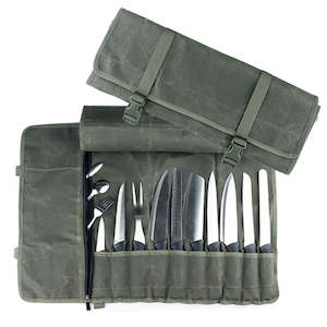 Waxed Canvas Chef’s Knife Storage Bag TC0128 | TOUCHANDCATCH NZ