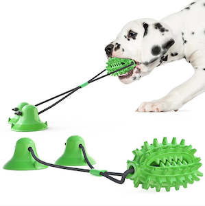 Pets Toys: Multi-function Dog Toy, Dog Training Toy, Dog Teeth Cleaning Toy Twin Suction Cup | TOUCHANDCATCH NZ