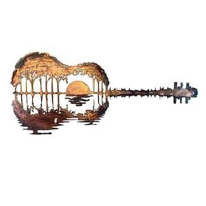 Home Decor: Home Decor, Metal Wall Art Guitar TCJT001 | TOUCHANDCATCH NZ