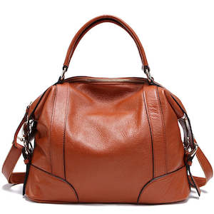 Womens Handbag: Women's Genuine Leather Handbag, Crossbody Bag International Orange TC1006 | TOUCHANDCATCH NZ