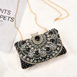 Clutch Bag Evening Bag: Clutch Bag, Evening Bag with Beads 1243 | TOUCHANDCATCH NZ