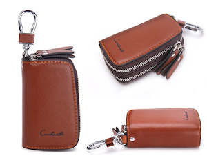 Mens Wallets: Genuine Leather Key Case 305 Brown Colour | TOUCHANDCATCH NZ