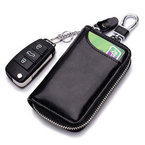 Mens Wallets: Genuine Leather Zip Around Key Case 965 | TOUCHANDCATCH NZ