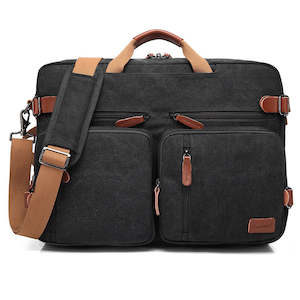 Canvas Crossbody Bag, 17.3" Laptop Bag, Laptop Backpack 407 | TOUCHANDCATCH NZ