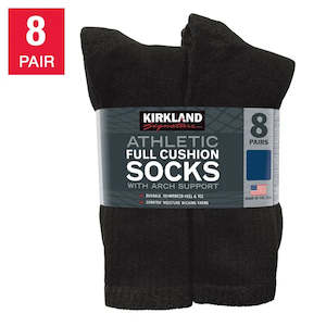 Clothing Fashion: Men's Athletic Full Cushion Sock, 8-pair, Size: 8-12 TC8859 |TOUCHANDCATCH NZ