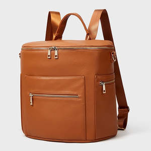 Vegan Leather Nappy Bag, Nappy Backpack TC588| TOUCHANDCATCH NZ