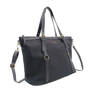Briefcase: Women's Tote Bag, Crossbody Bag Oxford Black Color | TOUCHANDCATCH NZ