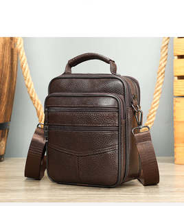 Men's Genuine Leather Crossbody Bag, Men’s Satchel TC4242 | TOUCHANDCATCH NZ
