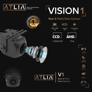Products: Atlia Vision 1 Fish Eye Night Vision Camera HD: Front & Rear View for Ultimate Safety