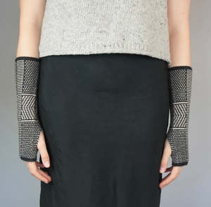 knit shepherd - fingerless mittens