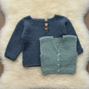Your Craft: pattern - kiddies jumper & waistcoat 036 pdf