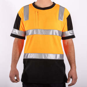 Hi - Vis Fleece T - Shirt: Get Fleeced - Orange Hi Vis Fleece Forestry T-Shirt