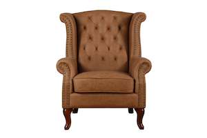 Chair: TNC Large Wing Chair, 2199 Light Brown