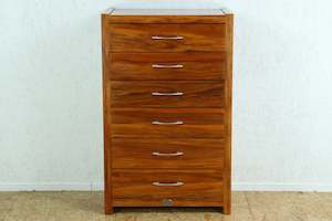 Chest of Drawers: Town & Country Tall Boy, Fijian Rimu