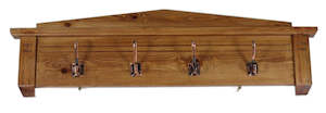 Accessories: Solid Wood Coat Rack, 4 Hooks