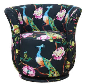 TNC Tub Swivel Chair, Peacock 1090-04