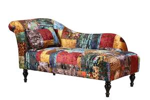 TNC  Patchwork Chaise Chair, 830R-55D