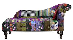 Bed Room: TNC Patchwork Chaise Chair, 830-88C