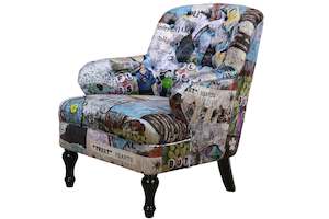 Bed Room: TNC Patchwork Armchair, 2191-76B
