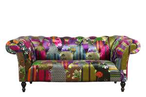 Lounge: TNC Patchwork 2 Seater Sofa, 1120L-88C