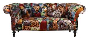 TNC Patchwork 2 Seater Sofa, 1120L-55D