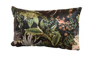 Accessories: TNC Green Jungle Medium Patchwork Cushion, 103C