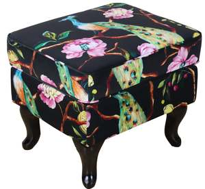 Lounge: TNC Ottoman, 2199-O Peacock Black