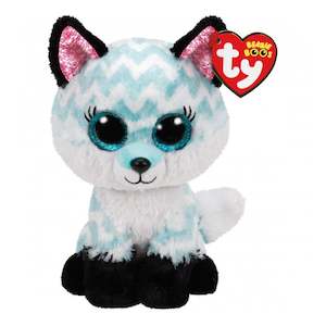 TY Beanie Boo Medium Atlas Fox Aqua