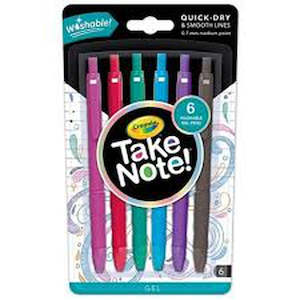 Crayola: Crayola Take Note Washable Gel 6Pk