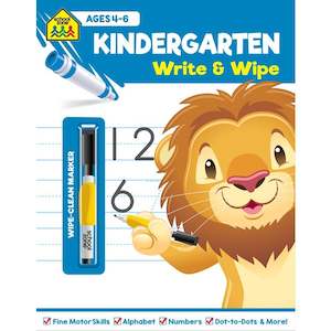 School Zone Kindergarden Fun Write & Wipe Activity Book