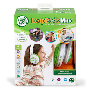 LEAPFROG LEAPPODS MAX KID SAFE HEADPHONES