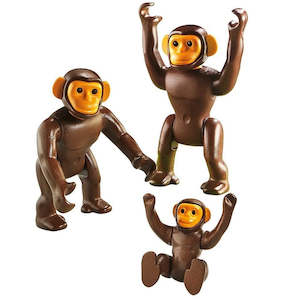 Playmobil: Playmobil 6650 Chimpanzee Family