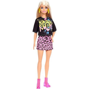 Barbie: Barbie Fashionistas Doll #155 Long Blonde Hair & Rock T-Shirt