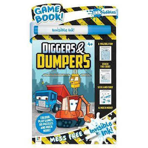 Impulse: INKredibles Magic Ink Activity Book Diggers & Dumpers