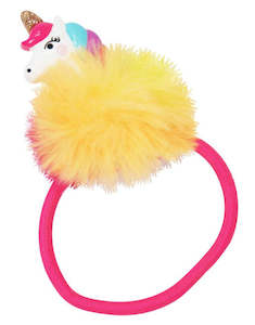 Impulse: Pink Poppy Pom Pom Bow Hair Elastic Assorted Styles/Colours