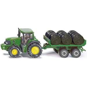Siku 1632 John Deere 7530 With Bale Trailer