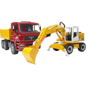 Bruder: Bruder Man Truck With Excavator