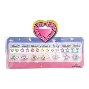Stick On Unicorn Earing & Ring Set