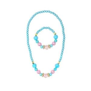 Pink Poppy Pastel Princess Pearlescent Necklace & Bracelet Set Assorted Colours/Styles
