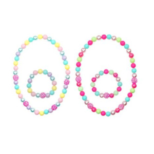 Pink Poppy Sugar Coated Necklace & Bracelet Set Assorted Colours/Styles